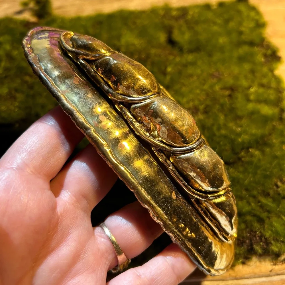 Vintage Santtini brass hammered artisan handcrafted belt buckle